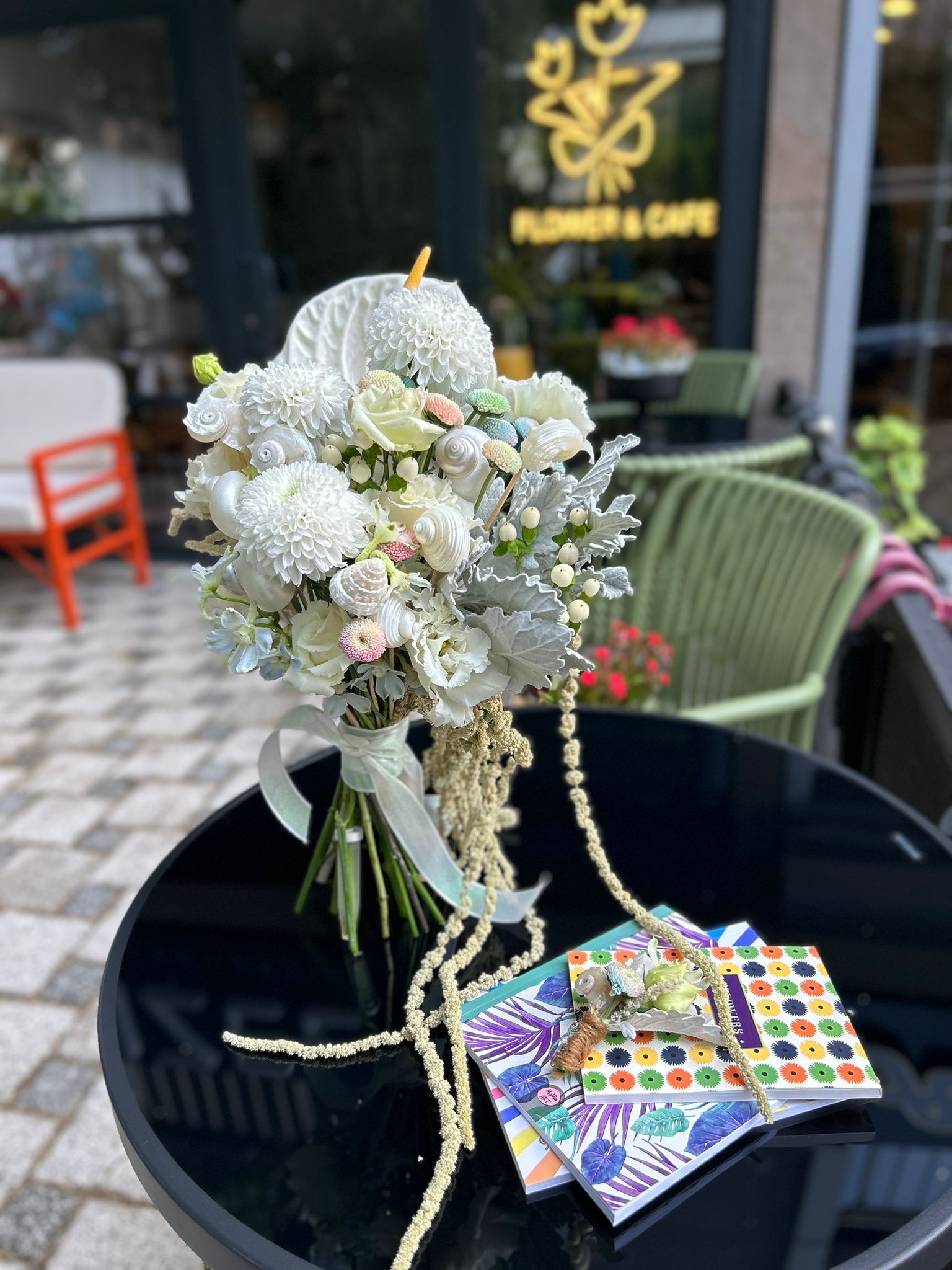 seashell bridal bouquet